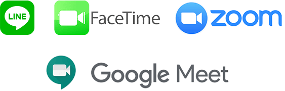 LINE FaceTime Zoom GoogleMeet